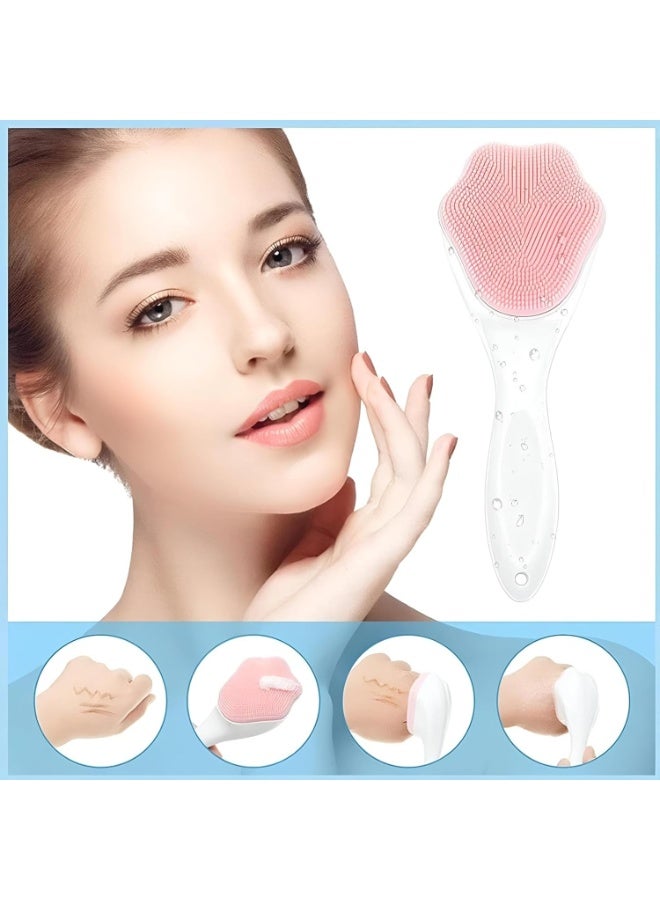 Facial Silicone Cleansing Brush – Handheld Exfoliating Face Scrubber with Soft Food-Grade Silicone Bristles, Cat Paw Design, Deep Pore Cleanser & Makeup Removal Tool - Image 4